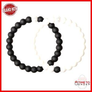 Silicone Stretch Bead Bracelet, Extra Large 7.5" Circumference, Slide-On Cuff